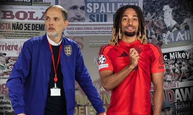 Thomas Tuchel und Sacha Boey