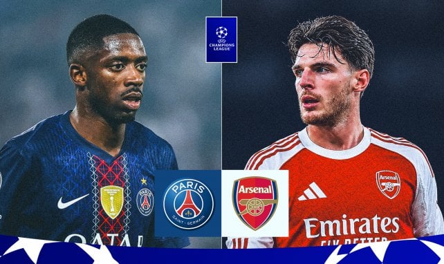 PSG - Arsenal: Die Aufstellungen