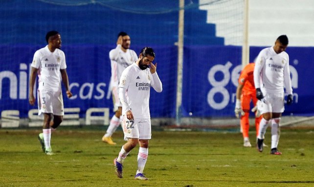 Die Spieler von Real Madrid während der Pokal-Niederlage gegen CD Alcoyano