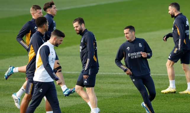 Das Mannschaftstraining von Real Madrid