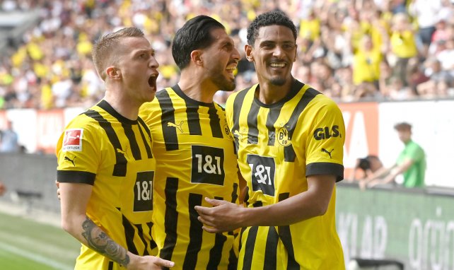 Marco Reus, Emre Can und Sebastian Haller 2223