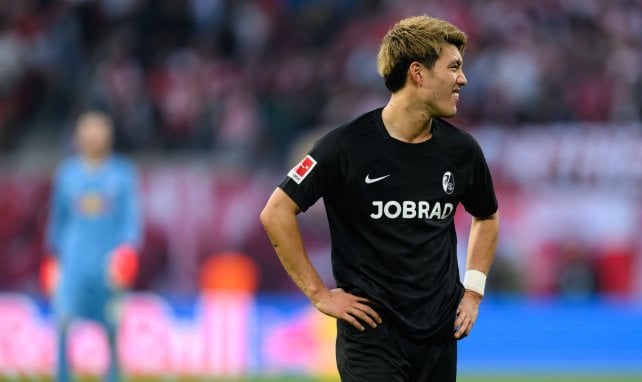 Ritsu Doan im Jersey des SC Freiburg