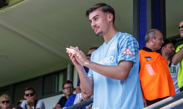 Robert Kwasigroch beim Saisonauftakt von Hertha BSC