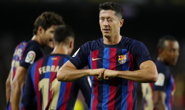 Robert Lewandowski bejubelt ein Tor
