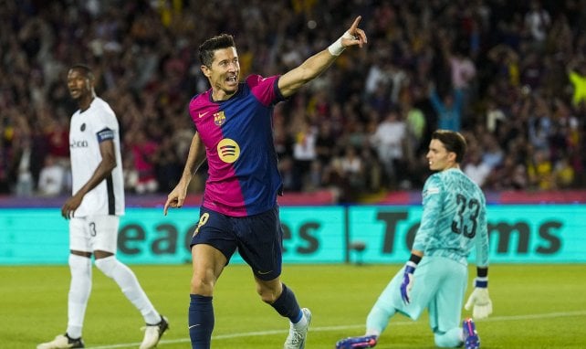 Robert Lewandowski bejubelt seinen Treffer