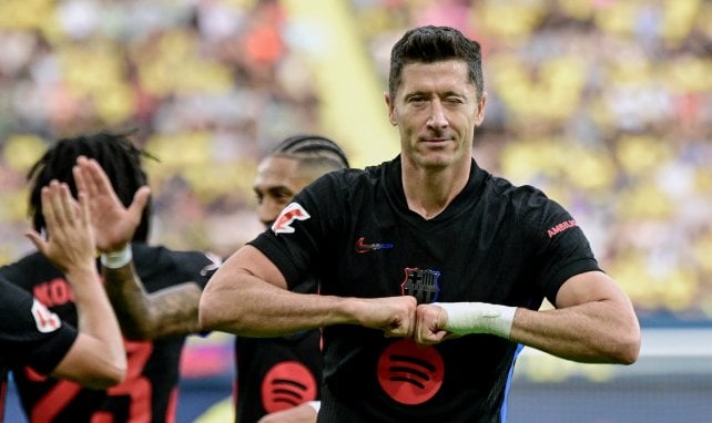 Robert Lewandowski bejubelt einen Treffer