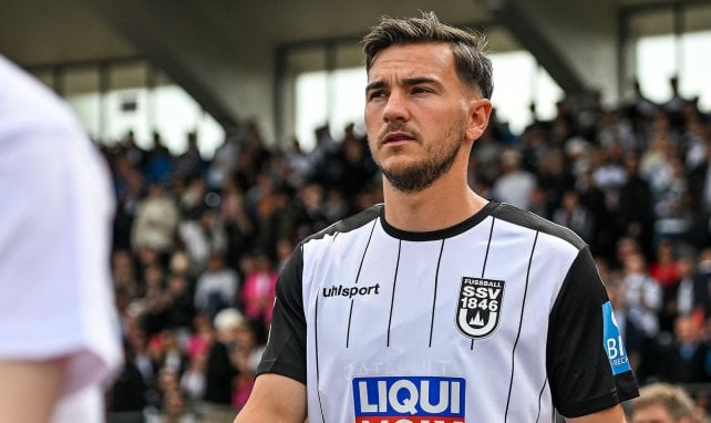 Romario Rösch im Trikot des SSV Ulm
