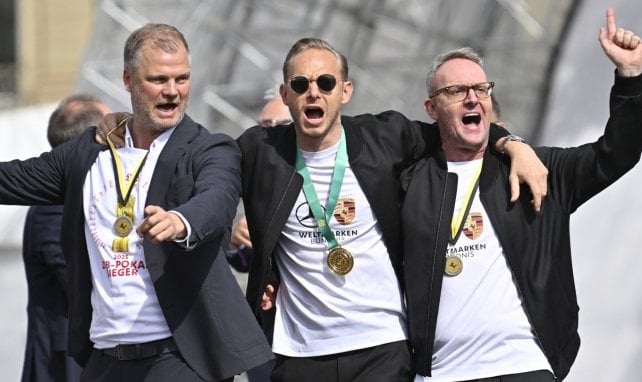 Rouven Kasper mit seinen Kollegen