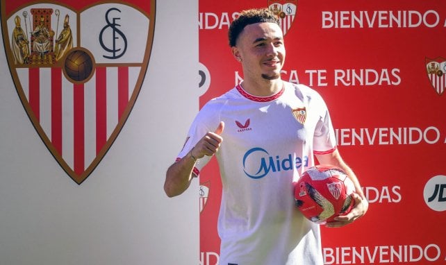 Rubén Vargas bei seiner Vorstellung in Sevilla