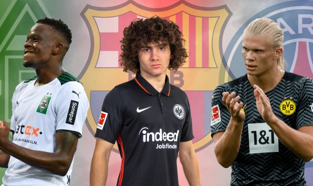 Drei Transferkandidaten: Denis Zakaria, Fabio Blanco und Erling Haaland (v.l.n.r.)