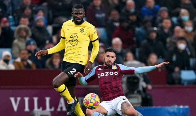 Antonio Rüdiger (l.) im Einsatz gegen Aston Villa