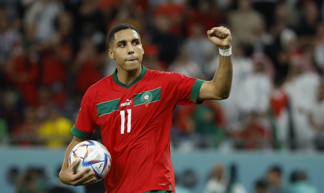 Abdelhamid Sabiri im Trikot der marokkanischen Nationalmannschaft