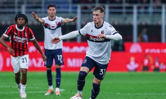 Sam Beukema für Bologna am Ball