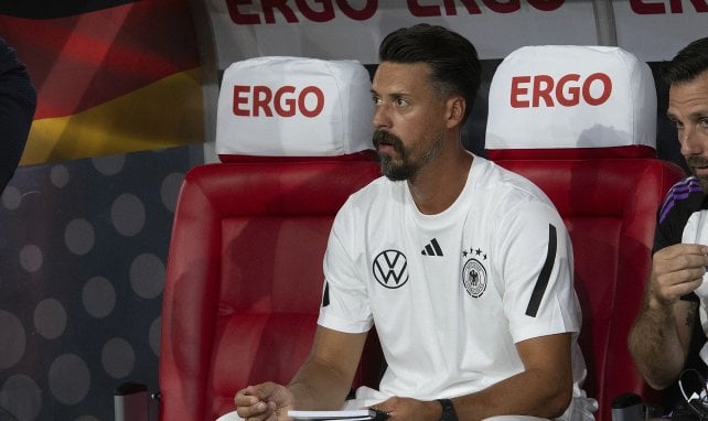 Sandro Wagner auf der Trainerbank