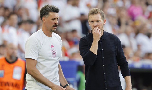 Sandro Wagner mit Julian Nagelsmann bei der EM 2024