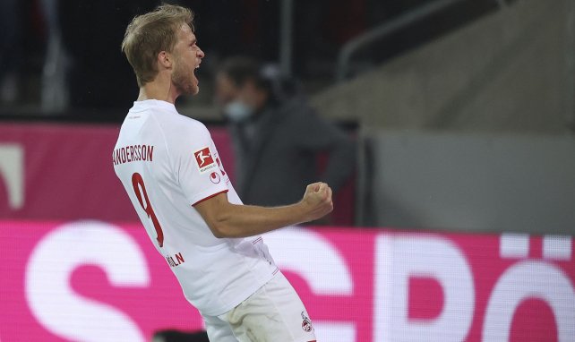 Sebastian Andersson bejubelt seinen Treffer gegen Greuther Fürth