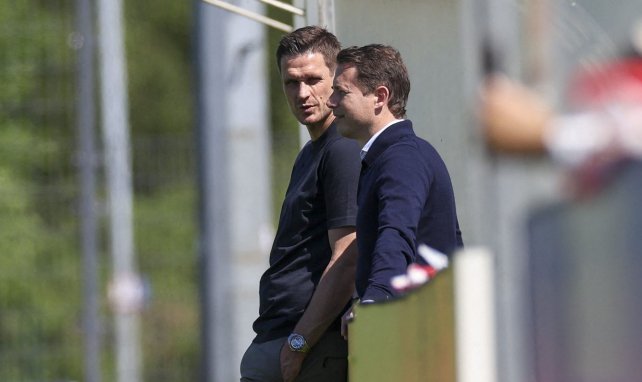 Sebastian Kehl und Lars Ricken beim BVB-Training