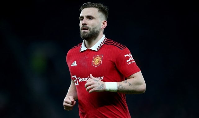 Luke Shaw im Trikot von Manchester United