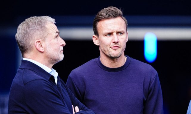 HSV-Sportvorstand Stefan Kuntz mit Sportchef Claus Costa
