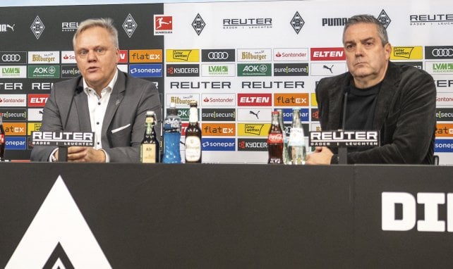 Stefan Stegemann und Markus Aretz auf einer PK