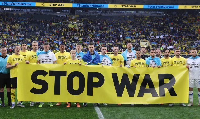 Solidaritätsaktion von Dynamo Kiew und Borussia Dortmund