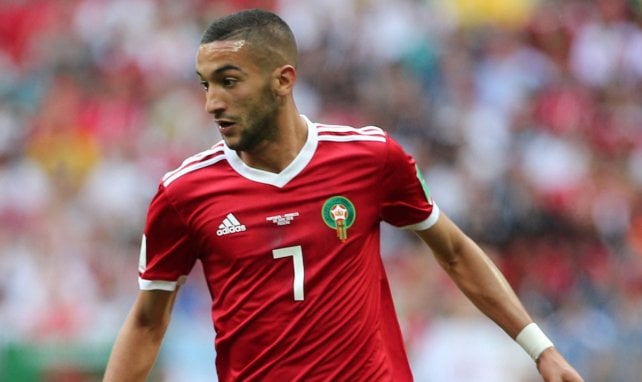 Hakim Ziyech im Trikot der marokkanischen Nationalmannschaft