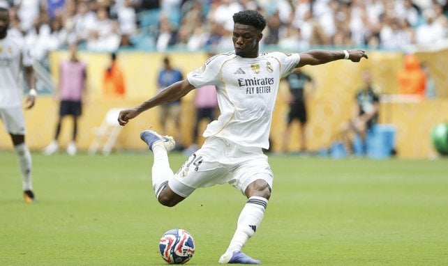 Aurélien Tchouaméni holt zum Schuss aus