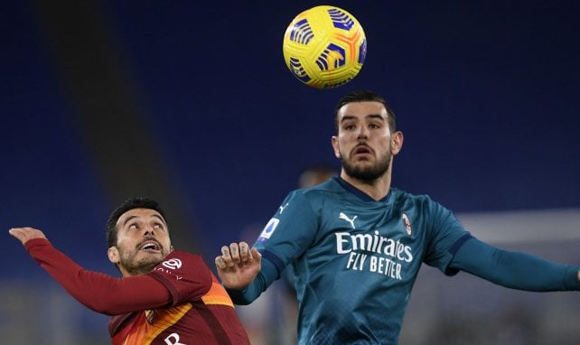 Theo Hernández im Spiel gegen die Roma