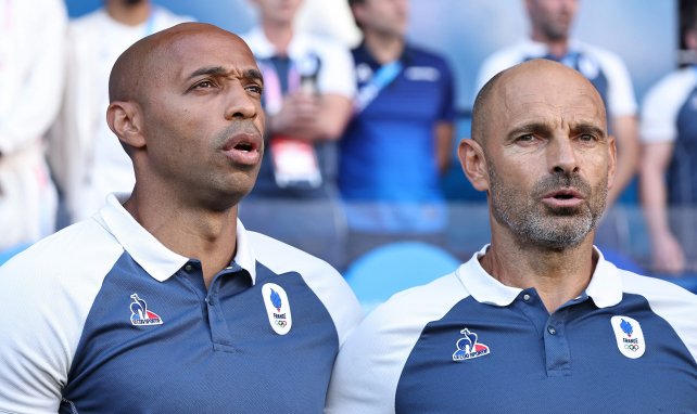 Thierry Henry (l.) und Gérald Baticle