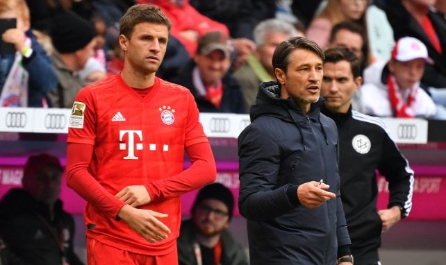 Thomas Müller mit Niko Kovac