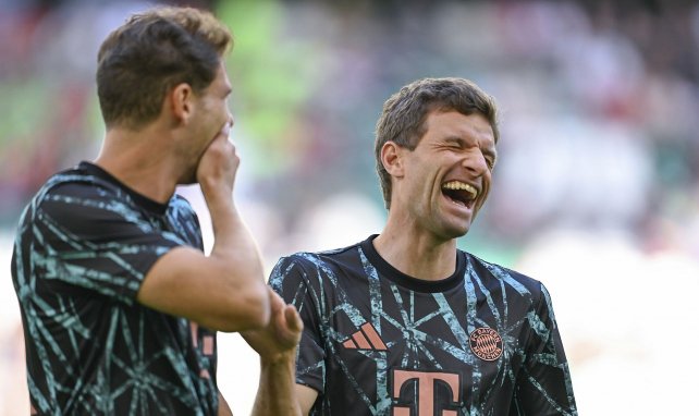 Thomas Müller zusammen mit Leon Goretzka