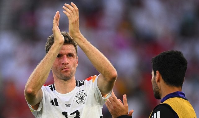 Thomas Müller nach dem Ausscheiden der deutschen Elf