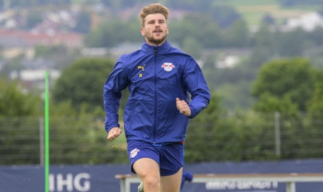 Timo Werner im Leipziger Training