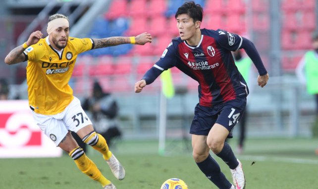 Takehiro Tomiyasu im Einsatz für den FC Bologna