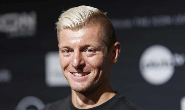 Toni Kroos freut sich