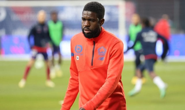 Samuel Umtiti beim Aufwärmen