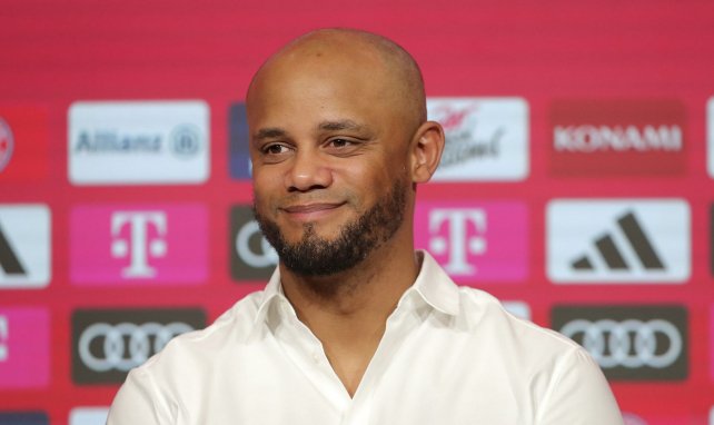 Vincent Kompany auf seiner VorstellungsPK