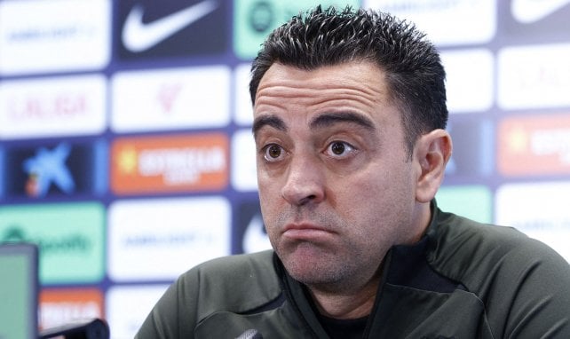 Barça-Coach Xavi beantwortet Fragen der Journalisten