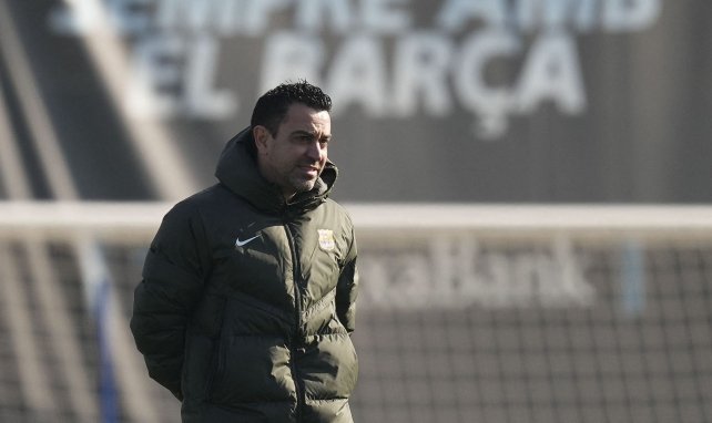 Xavi beim Training des FC Barcelona
