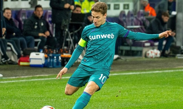 Yari Verschaeren vom RSC Anderlecht in Aktion