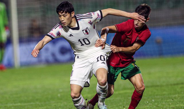 Yuito Suzuki im Einsatz für die japanische U21-Nationalmannschaft